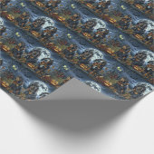 Bluetick Coonhound Halloween Spoken Cadeaupapier (Hoek)