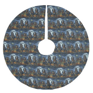 Bluetick Coonhound Halloween Spooky Kerstboom Rok