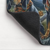 Bluetick Coonhound Halloween Spooky Muismat (Hoek)