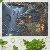 Bluetick Coonhound Halloween Spooky Theedoek (Gevouwen)