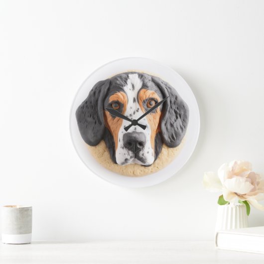Bluetick Coonhound Hond 3D geïnspireerd Grote Klok (Huis)