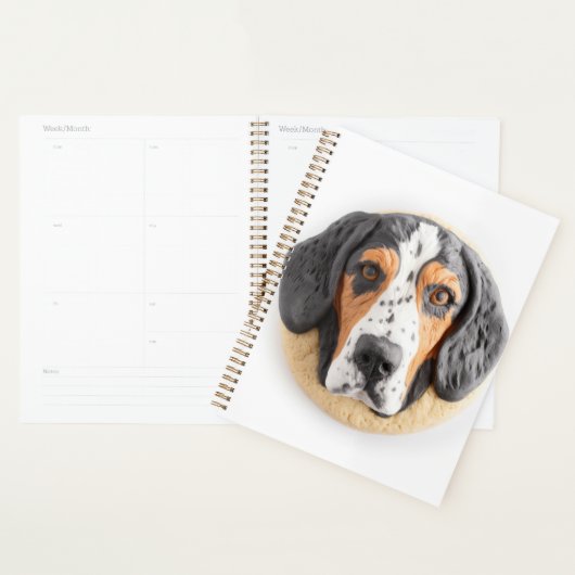 Bluetick Coonhound Hond 3D geïnspireerd Planner (Display)