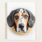 Bluetick Coonhound Hond 3D geïnspireerd Planner (Voorkant)
