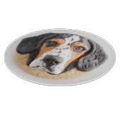 Bluetick Coonhound Hond 3D geïnspireerd Snijplank (Hoek)