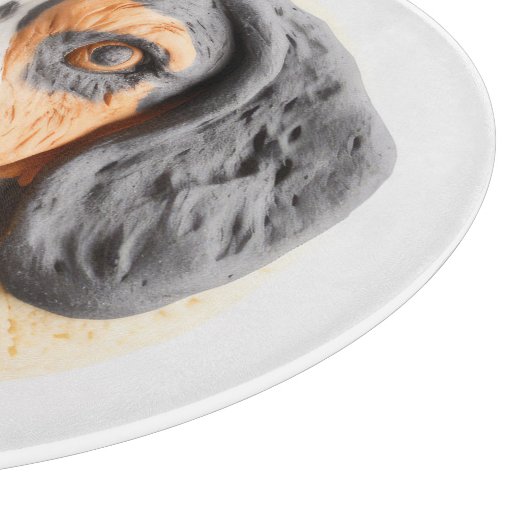 Bluetick Coonhound Hond 3D geïnspireerd Snijplank (Hoek)