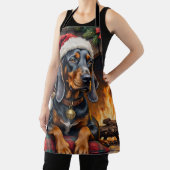 Bluetick Coonhound Hond Cozy Lodge Kerstmis Schort (Insitu)