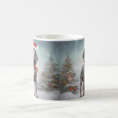 Bluetick Coonhound Hond in Sneeuw Kerstmis Koffiemok (Center)