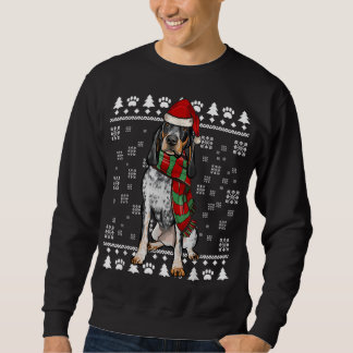 Bluetick Coonhound Hond Kerstman Hoed Kerstmis Lel Trui