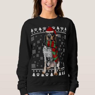 Bluetick Coonhound Hond Kerstman Hoed Kerstmis Lel Trui