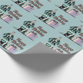 Bluetick Coonhound hond kleurrijk Cadeaupapier (Hoek)