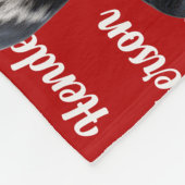 Bluetick Coonhound Hond Naam Kerstvakantie Fleece Deken (Hoek)