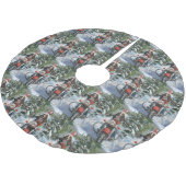 Bluetick Coonhound Hond Rijden Motorfiets Kerstmis Kerstboom Rok (Gekanteld)