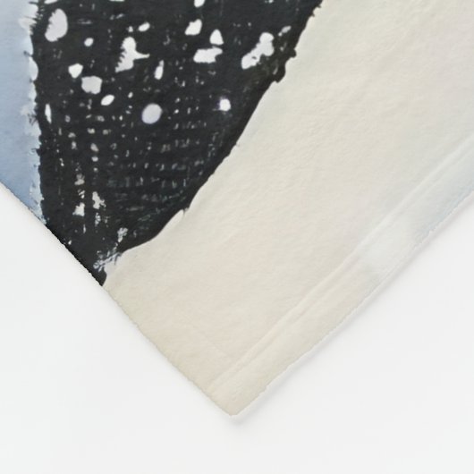 Bluetick Coonhound Hond Winter Wonderland Kerstmis Fleece Deken (Hoek)