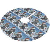 Bluetick Coonhound Hond Winter Wonderland Kerstmis Kerstboom Rok (Gekanteld)