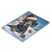 Bluetick Coonhound Hond Winter Wonderland Kerstmis Notitieboek (Linkerzijde)