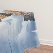 Bluetick Coonhound Hond Winter Wonderland Kerstmis Tafelkleed (Voorbeeld)