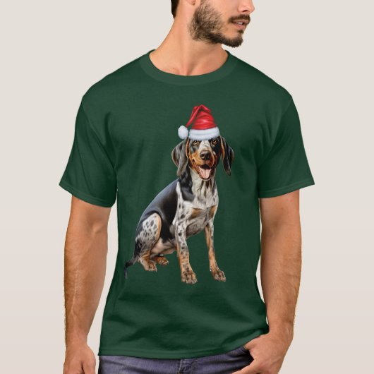 Bluetick Coonhound Hondenliefhebber Funny Christma T-shirt (Voorkant)