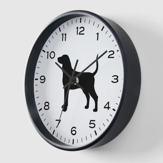 Bluetick Coonhound Hondenras Silhouette (Hoek)