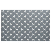 Bluetick Coonhound Hondenras Silhouettes Pattered Stof (Fat Quarter)