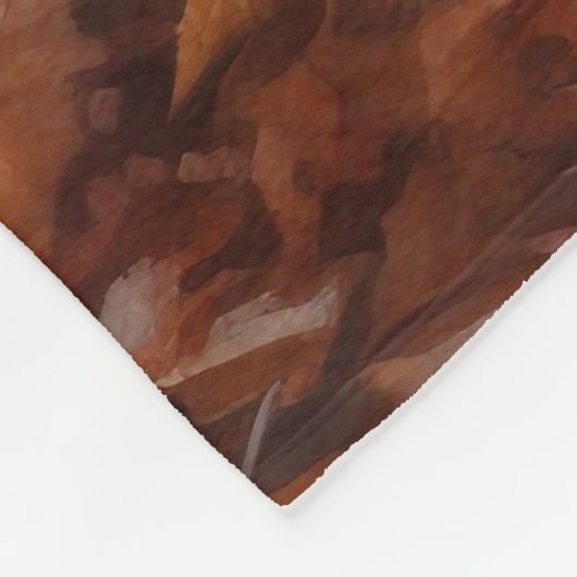 Bluetick Coonhound in Herfstbladeren Herfst Inspir Fleece Deken (Hoek)