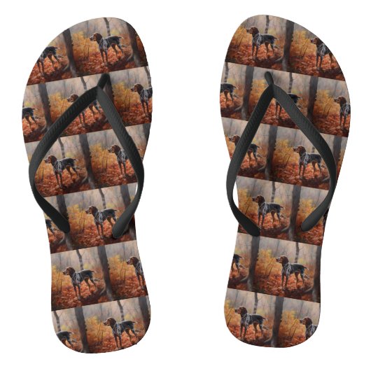 Bluetick Coonhound in Herfstbladeren Herfst Inspir Teenslippers (Voetbed)