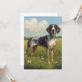 Bluetick Coonhound Kaart (Voorkant / Achterkant in situ)