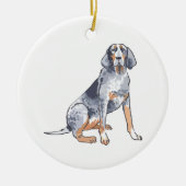 Bluetick Coonhound Keramisch Ornament (Voorkant)