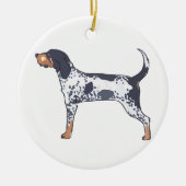Bluetick Coonhound Keramisch Ornament (Voorkant)
