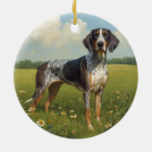 Bluetick Coonhound Keramisch Ornament (Achterkant)