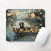 Bluetick Coonhound Kerst Feestelijke Reis Muismat (Met muis)