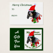 Bluetick Coonhound-kerstcadeaulabel Visitekaartjes (Voorkant /achterkant)