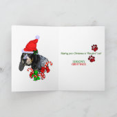Bluetick Coonhound-kerstcadeautjes Feestdagen Kaart (Binnen)