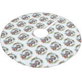 Bluetick Coonhound Kerstkrans Feestelijke Pup Kerstboom Rok (Gekanteld)