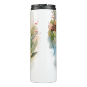 Bluetick Coonhound Kerstkrans Feestelijke Pup Thermosbeker (Achterkant)