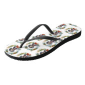 Bluetick Coonhound Kerstkrans Festieve Pup Teenslippers (Schuin)