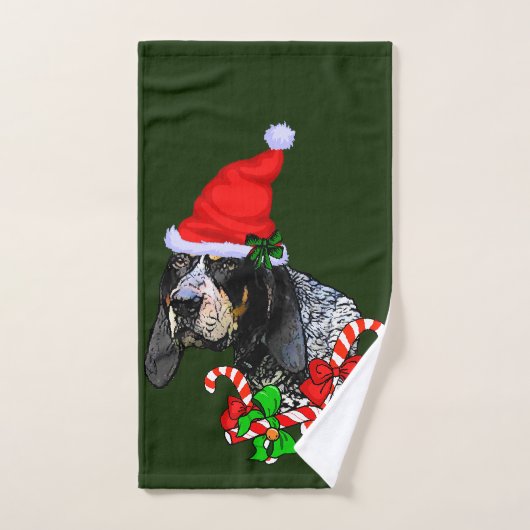 Bluetick Coonhound Kerstmis Bad Handdoek (Handdoek)
