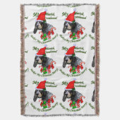 Bluetick Coonhound Kerstmis Deken (Voorkant Verticaal)