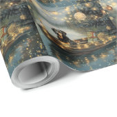 Bluetick Coonhound Kerstmis feestelijke reis Cadeaupapier (Rol Hoek)