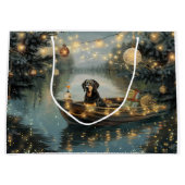 Bluetick Coonhound Kerstmis feestelijke reis Groot Cadeauzakje (Voorkant)