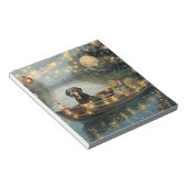 Bluetick Coonhound Kerstmis feestelijke reis Notitieblok (Schuin)