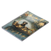 Bluetick Coonhound Kerstmis feestelijke reis Notitieboek (Linkerzijde)