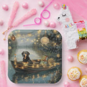 Bluetick Coonhound Kerstmis feestelijke reis Papieren Bordje (Feest)