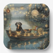 Bluetick Coonhound Kerstmis feestelijke reis Papieren Bordje (Voorkant)