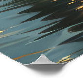 Bluetick Coonhound Kerstmis feestelijke reis Poster (Hoek)