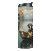 Bluetick Coonhound Kerstmis feestelijke reis Thermosbeker (Gedraaid links)