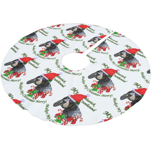 Bluetick Coonhound Kerstmis Kerstboom Rok (Gekanteld)