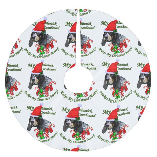 Bluetick Coonhound Kerstmis Kerstboom Rok (Voorkant)