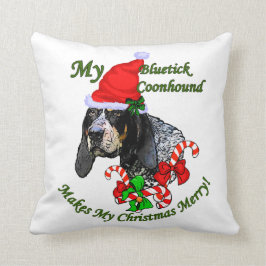 Bluetick Coonhound Kerstmis Kussen