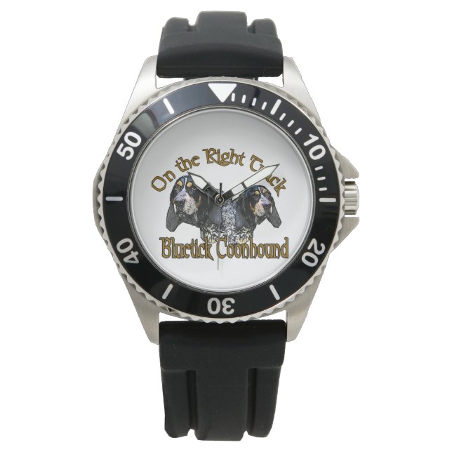 Bluetick Coonhound Liefdesgeschenken Horloge (Voorkant)