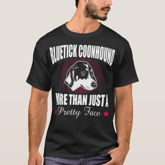 Bluetick Coonhound meer dan alleen een  gezicht GI T-shirt (Voorkant)